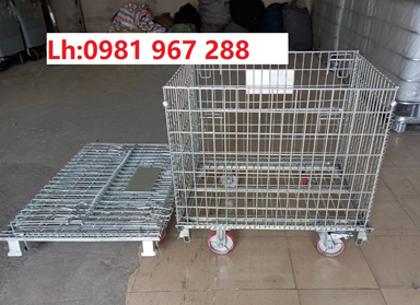 Lồng trữ hàng có bánh xe